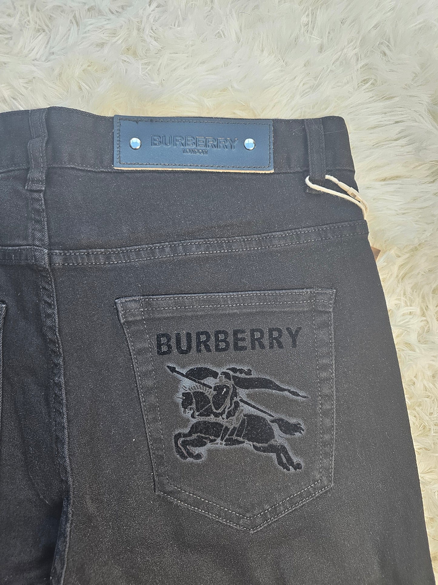 Burb Black Back Logo Jeans