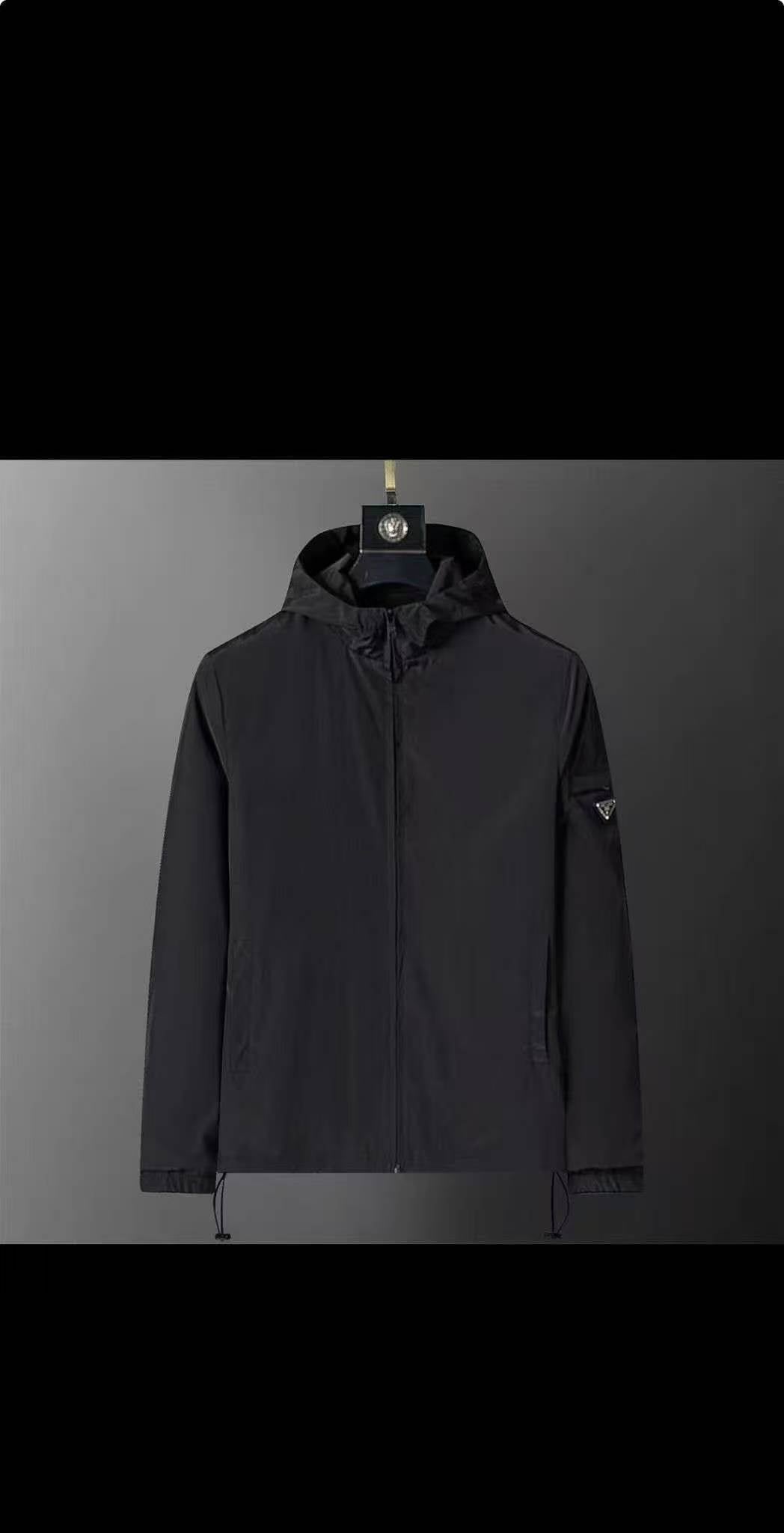 Prad Black Windbreaker