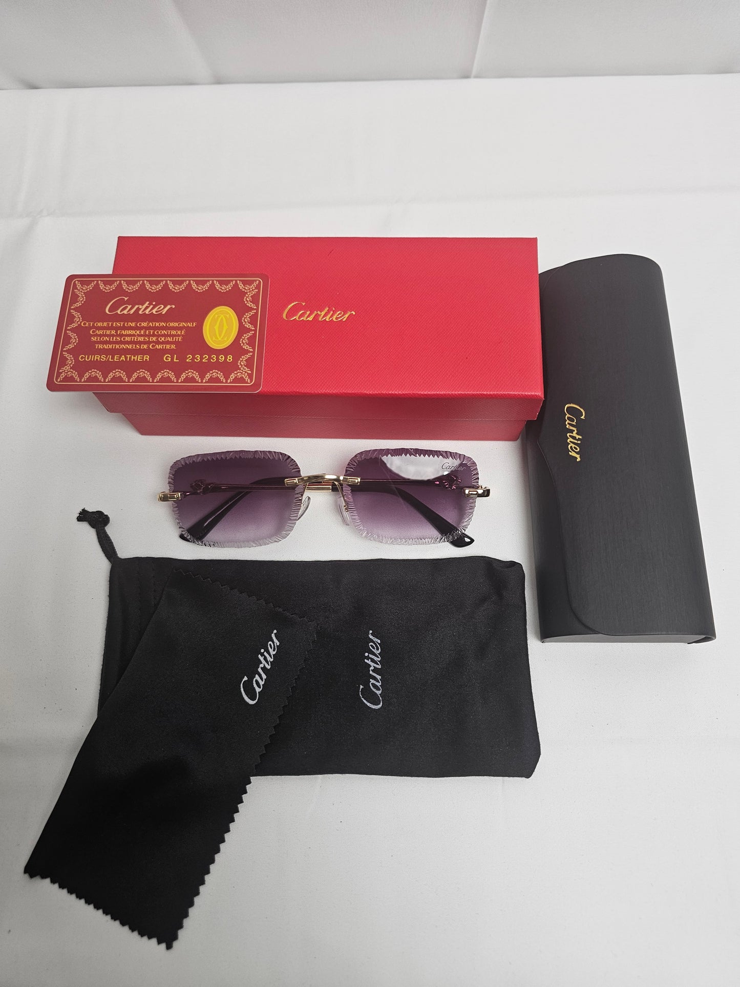 Cart Purple Diamond Frame Sunglasses