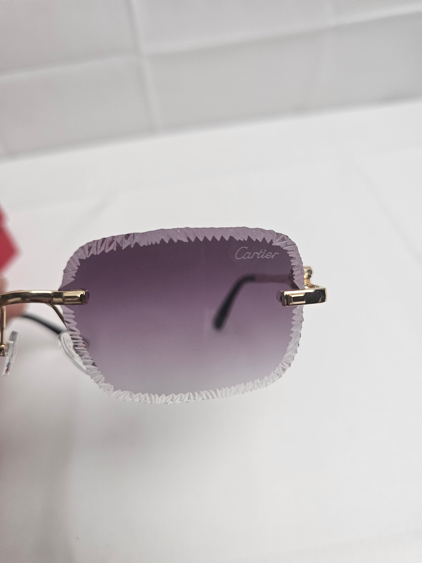 Cart Purple Diamond Frame Sunglasses