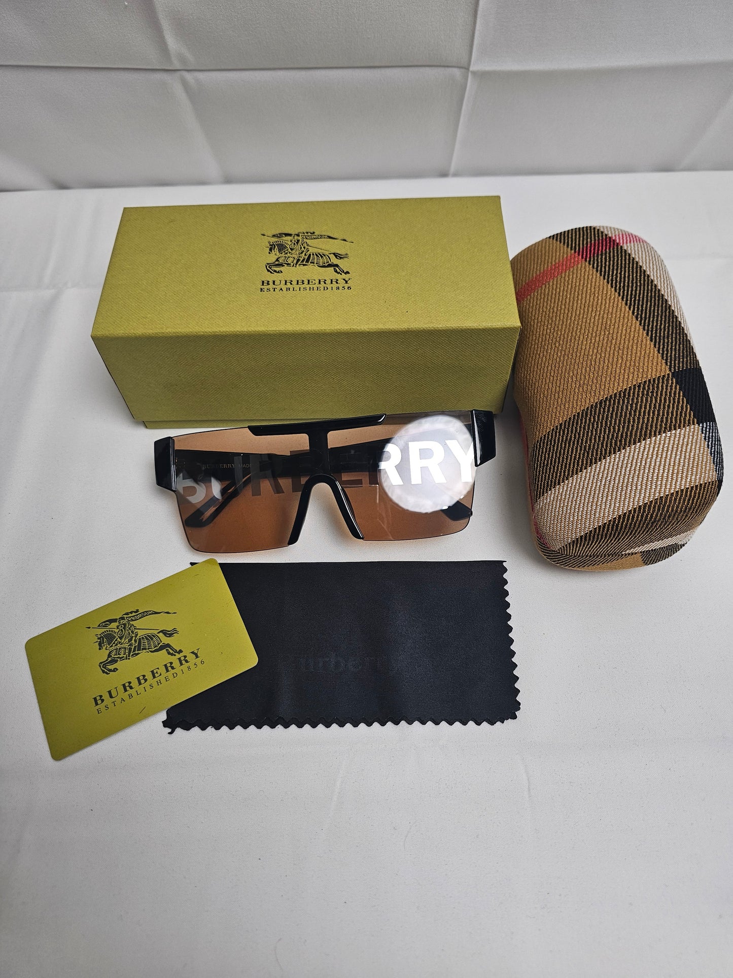 Burb Big Logo Orange Sunglasses