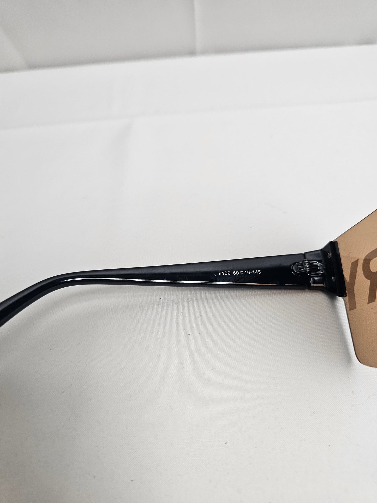 Burb Big Logo Orange Sunglasses
