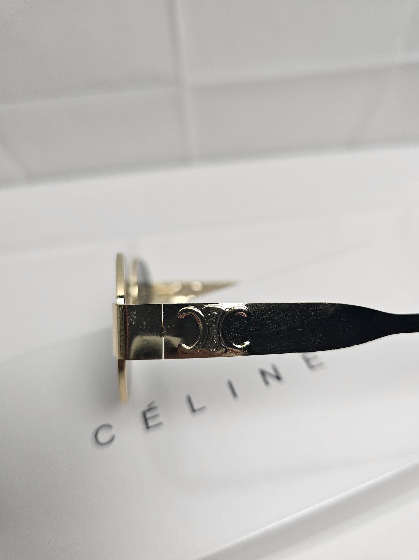 Celi Gold Frame Sunglasses