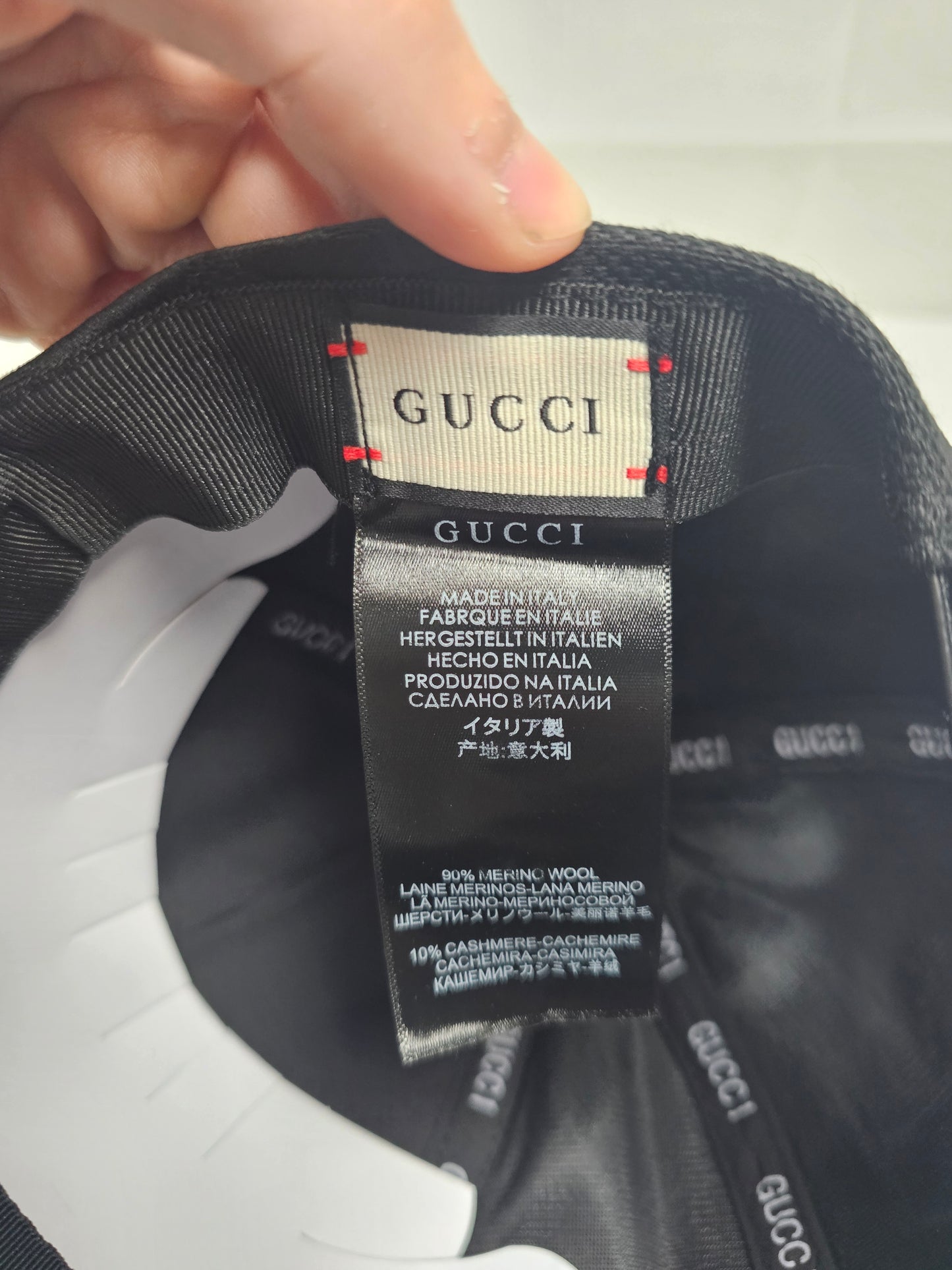 Guc Black Logo Hat