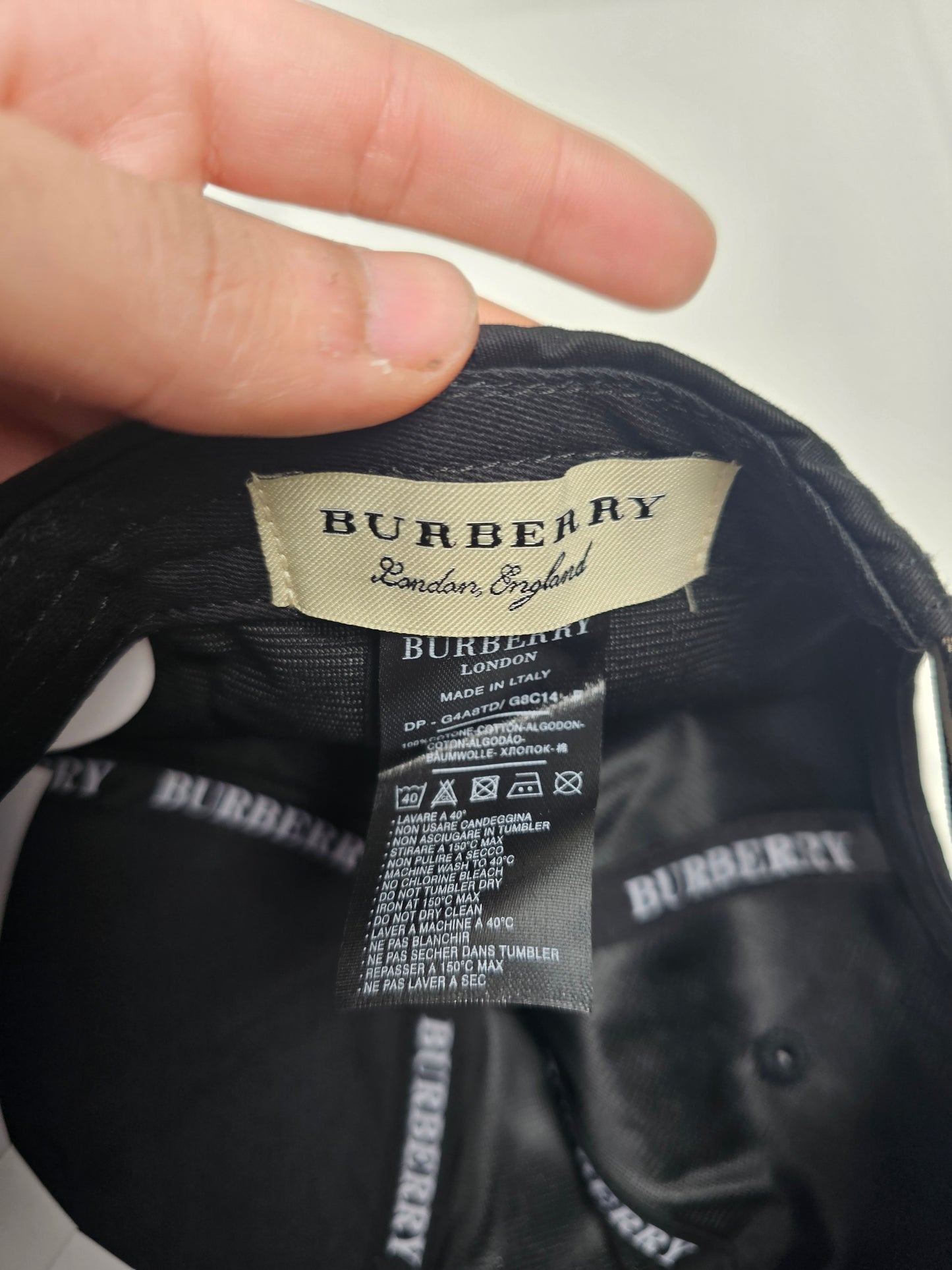 Burb Black Big Logo Hat