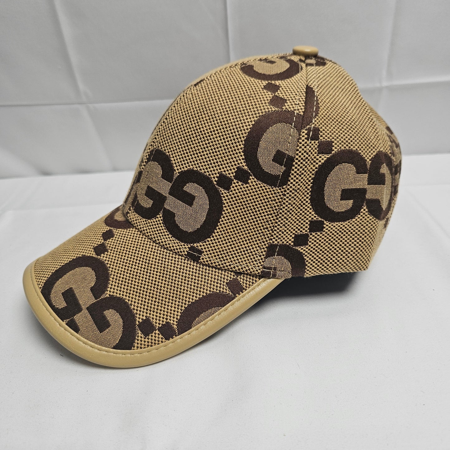 Guc Beige Big Logo Hat