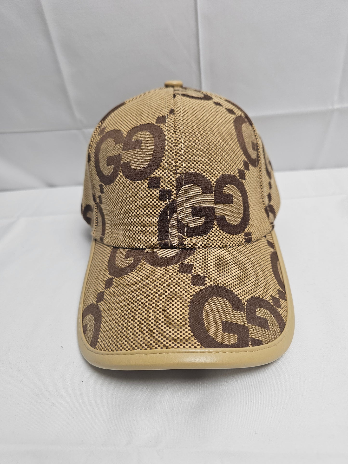 Guc Beige Big Logo Hat