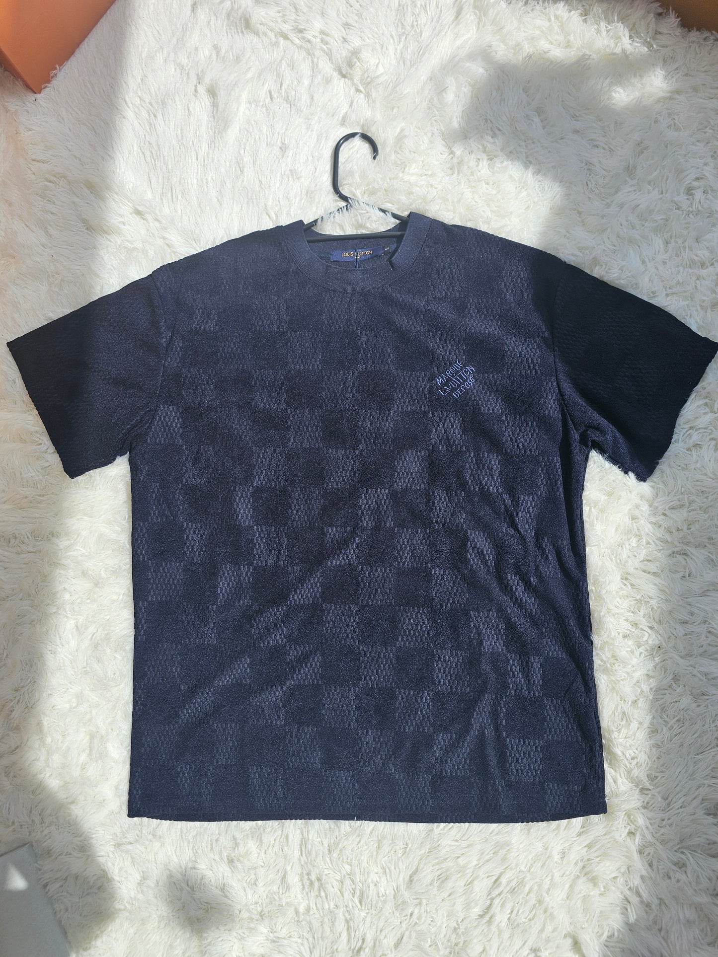Loui Blue Checkered Short Set