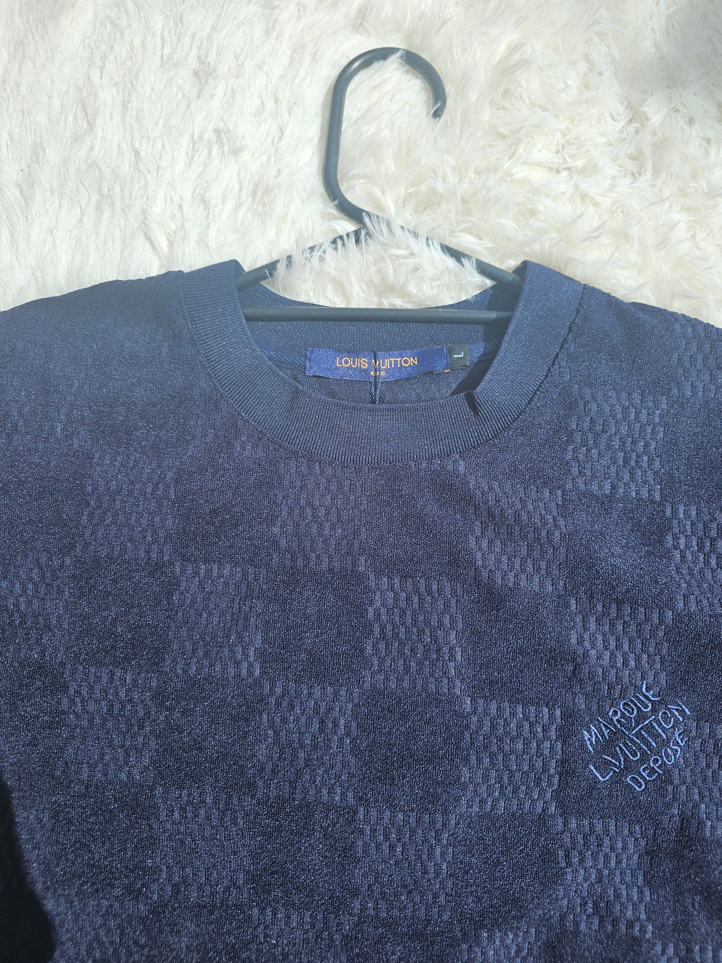 Loui Blue Checkered Short Set