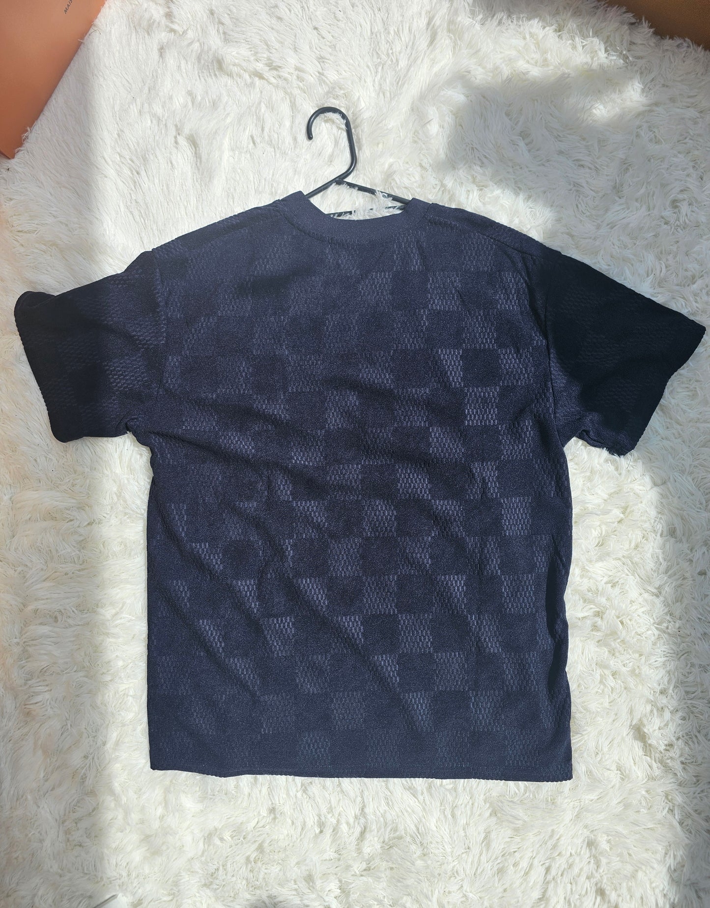 Loui Blue Checkered Short Set