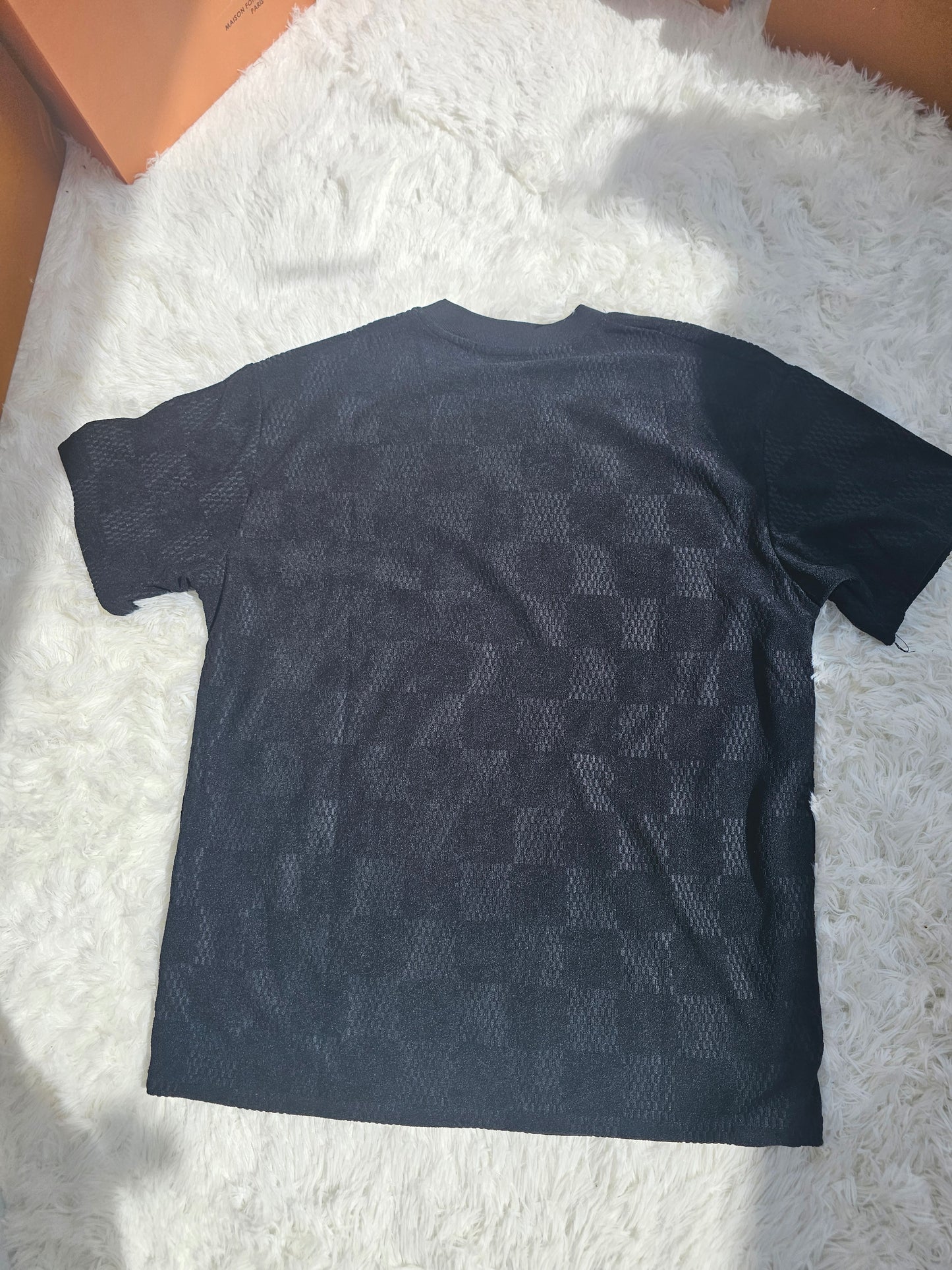 Loui Black Checkered Short Set
