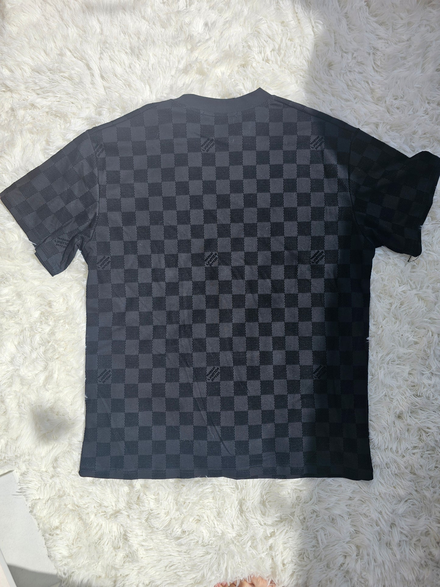 Loui Black Checkered Short Set