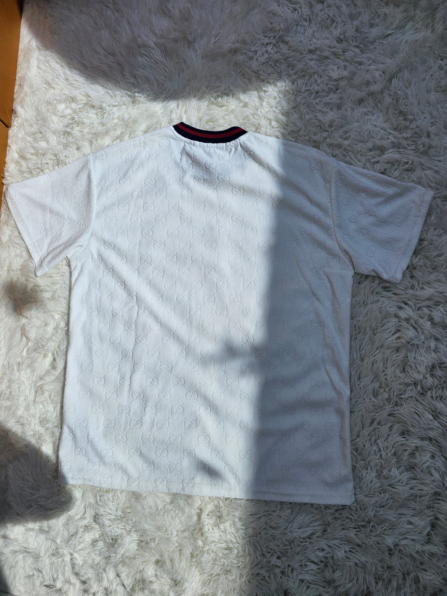 Guc White Logo Short Set
