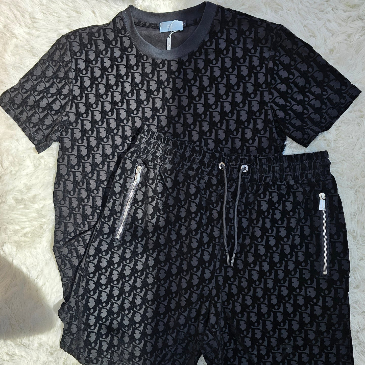 Dor Black Logo Short Set