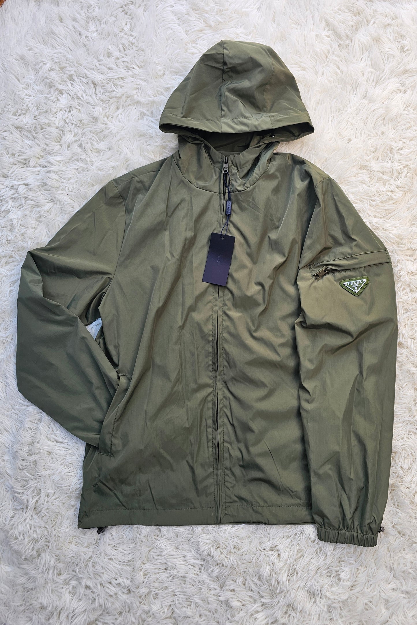 Prad Green Windbreaker