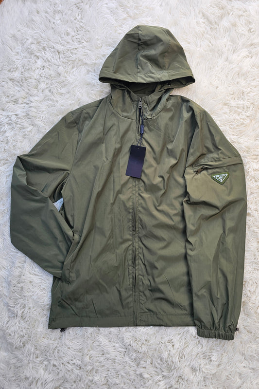 Prad Green Windbreaker