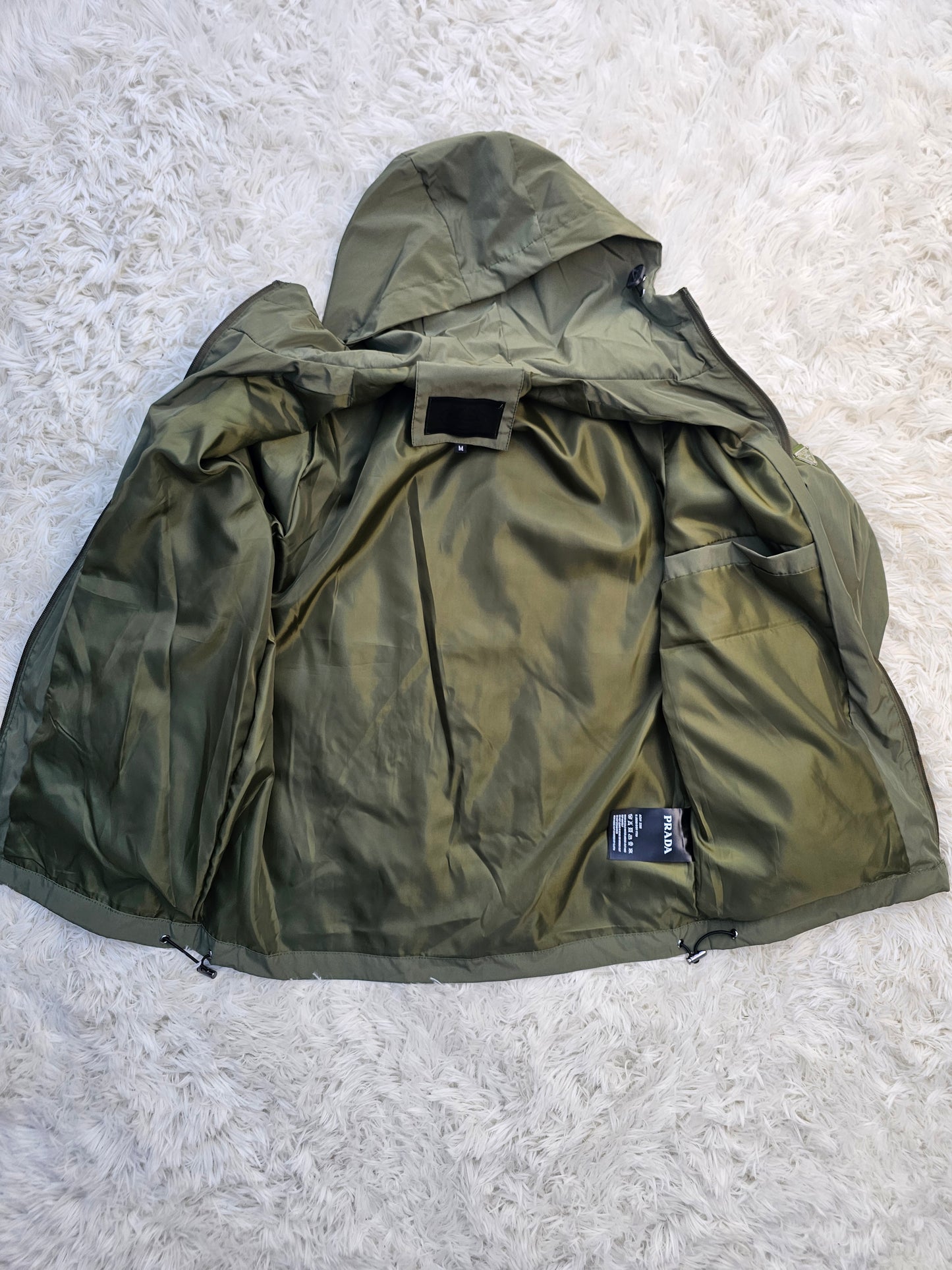 Prad Green Windbreaker