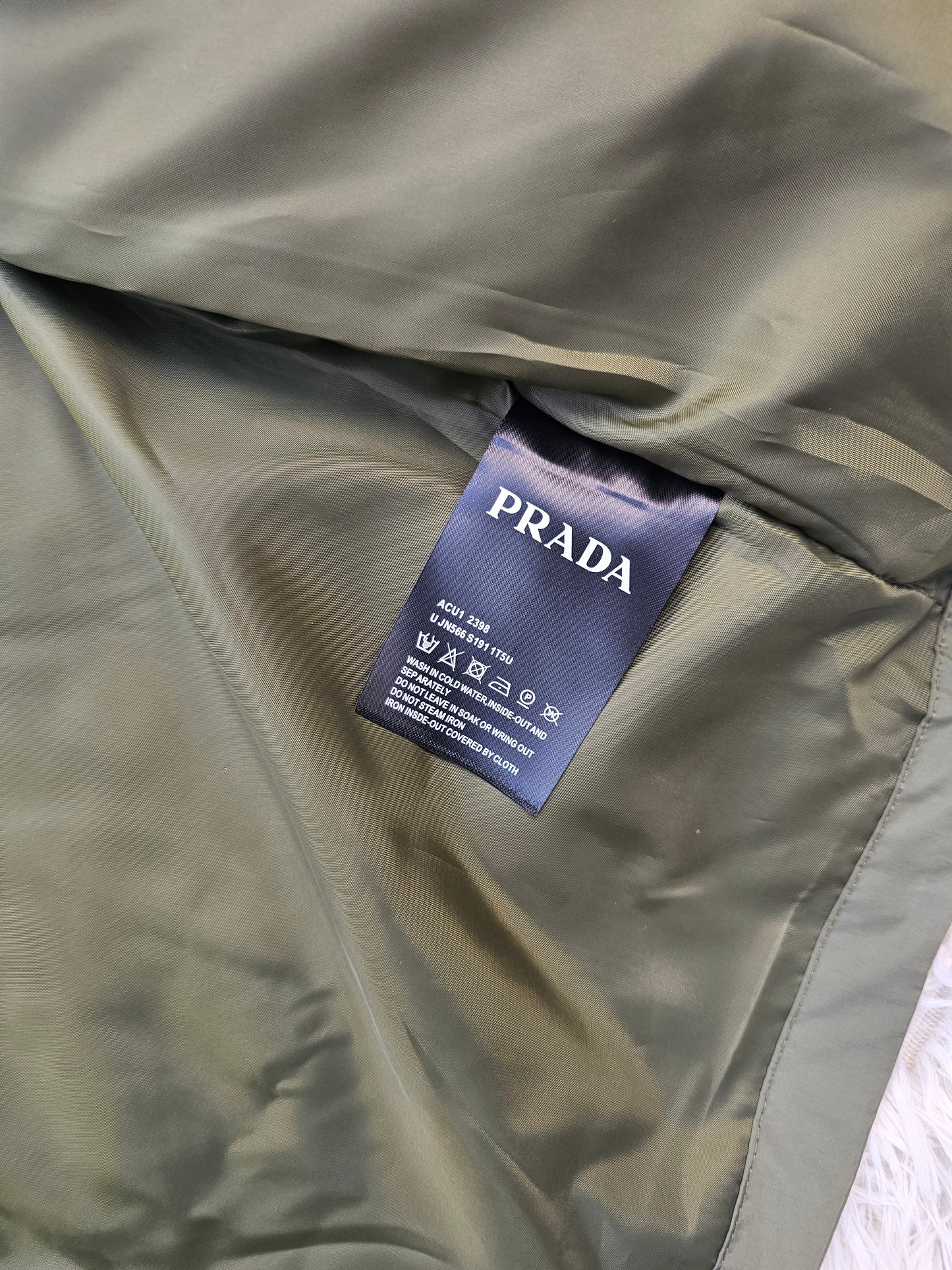 Prad Green Windbreaker