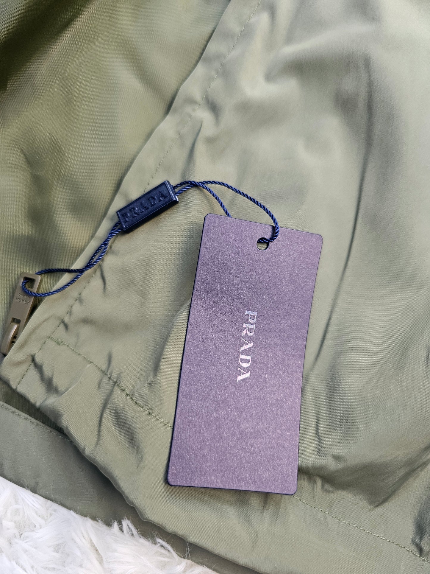 Prad Green Windbreaker