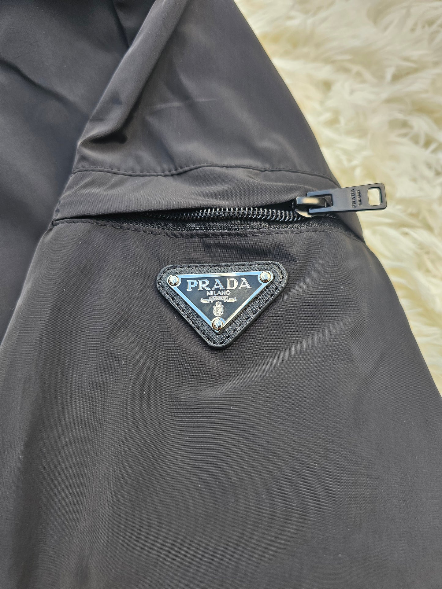 Prad Black Windbreaker