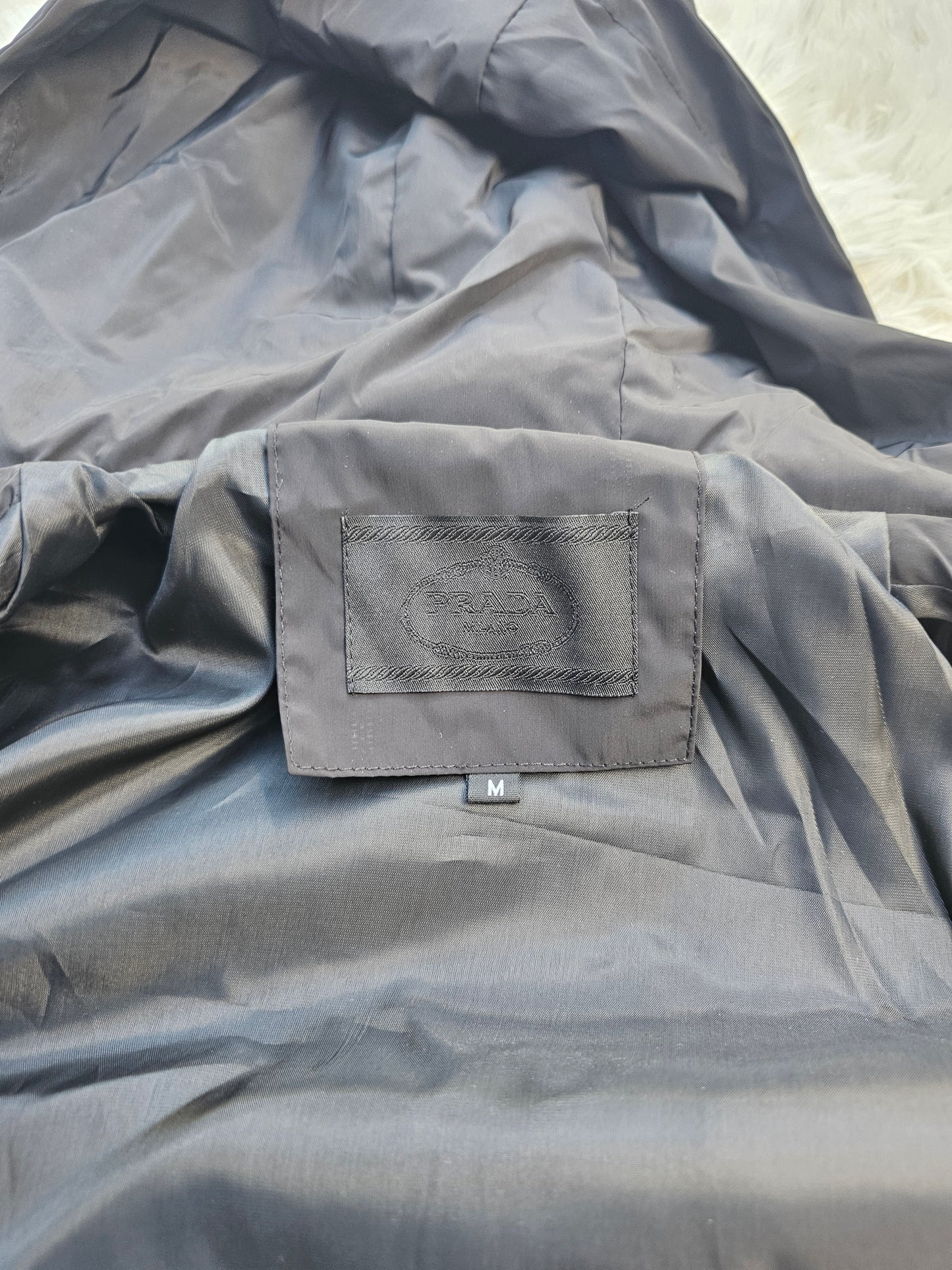 Prad Black Windbreaker