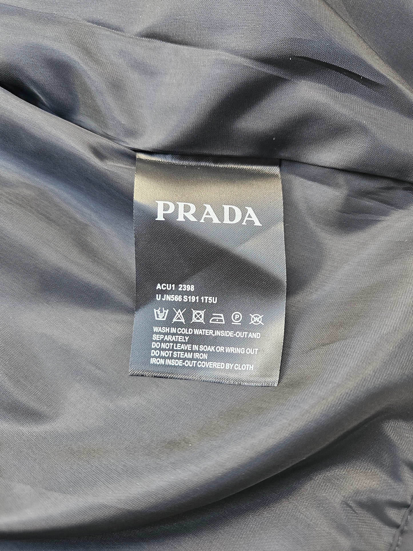 Prad Black Windbreaker