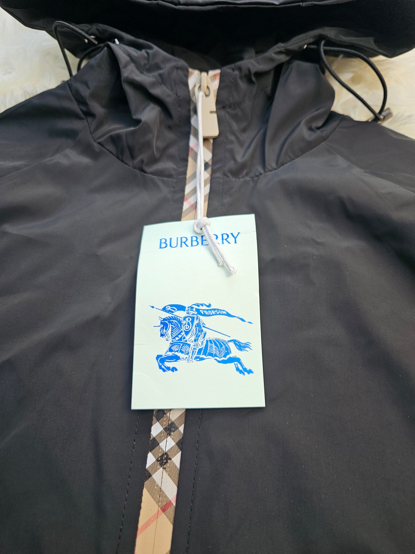 Burb Black Windbreaker