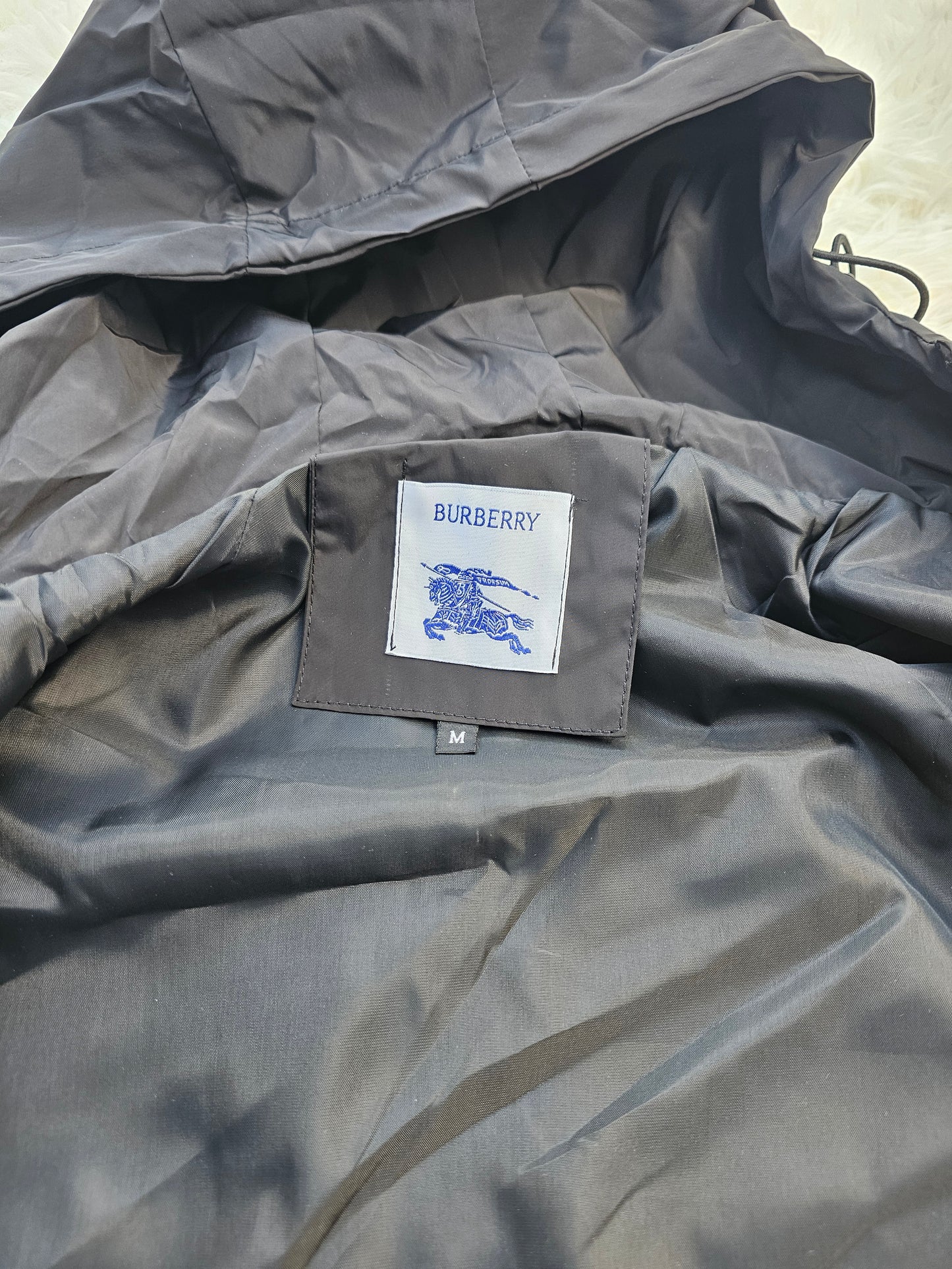 Burb Black Windbreaker