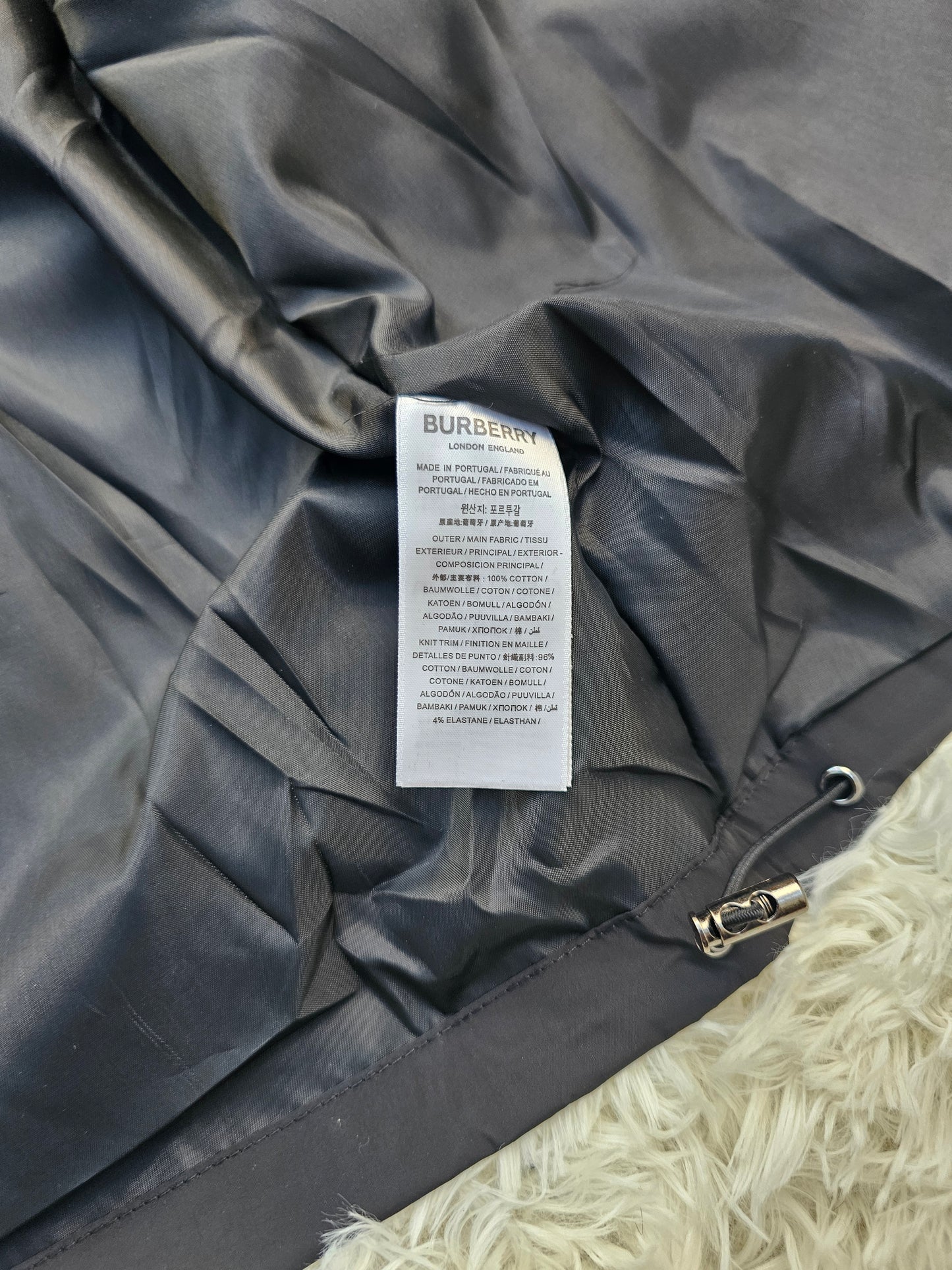 Burb Black Windbreaker