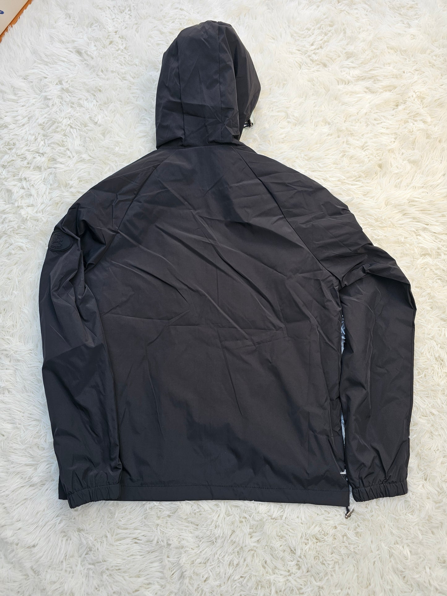 Burb Black Windbreaker