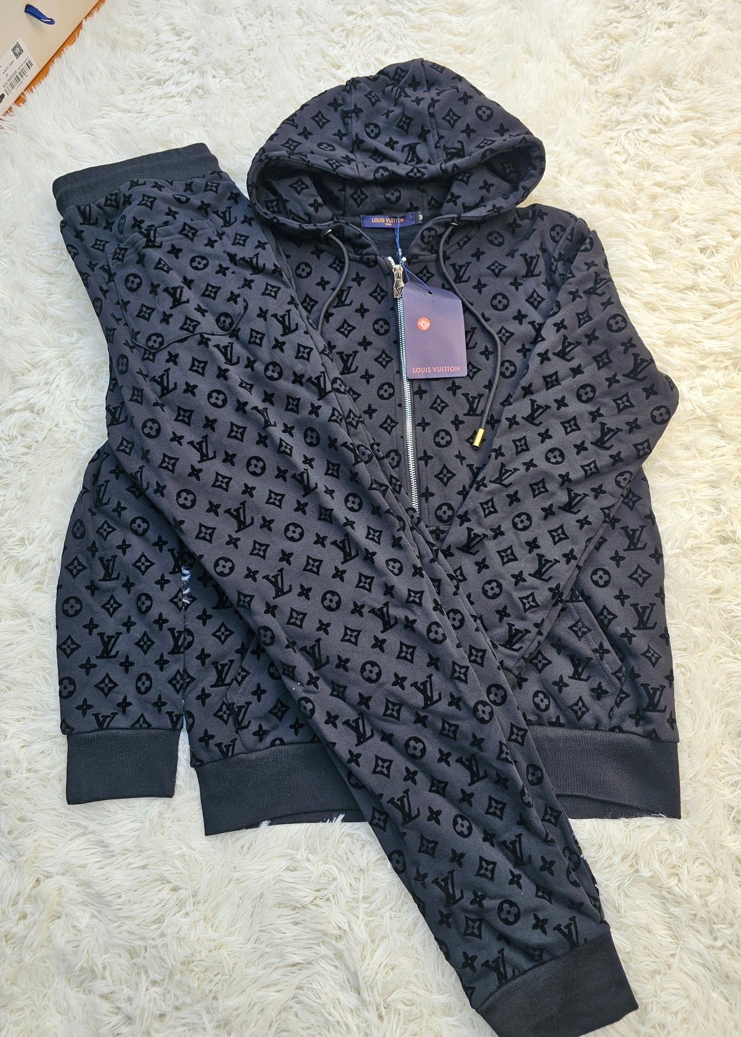 Loui Black Logo Tracksuit