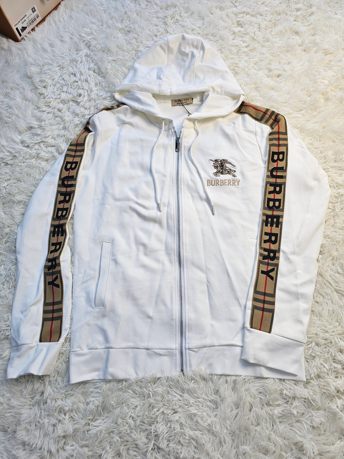Burb White Logo Tracksuit