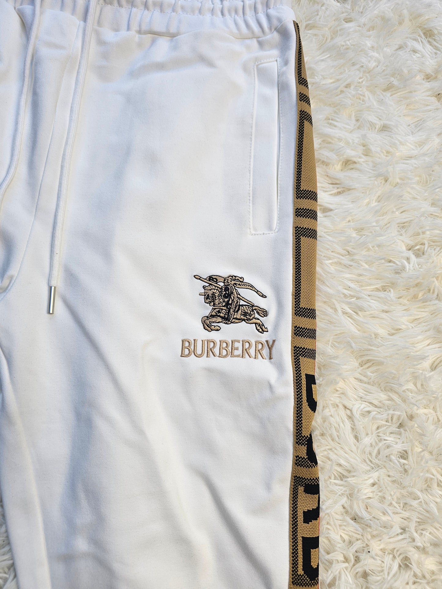 Burb White Logo Tracksuit