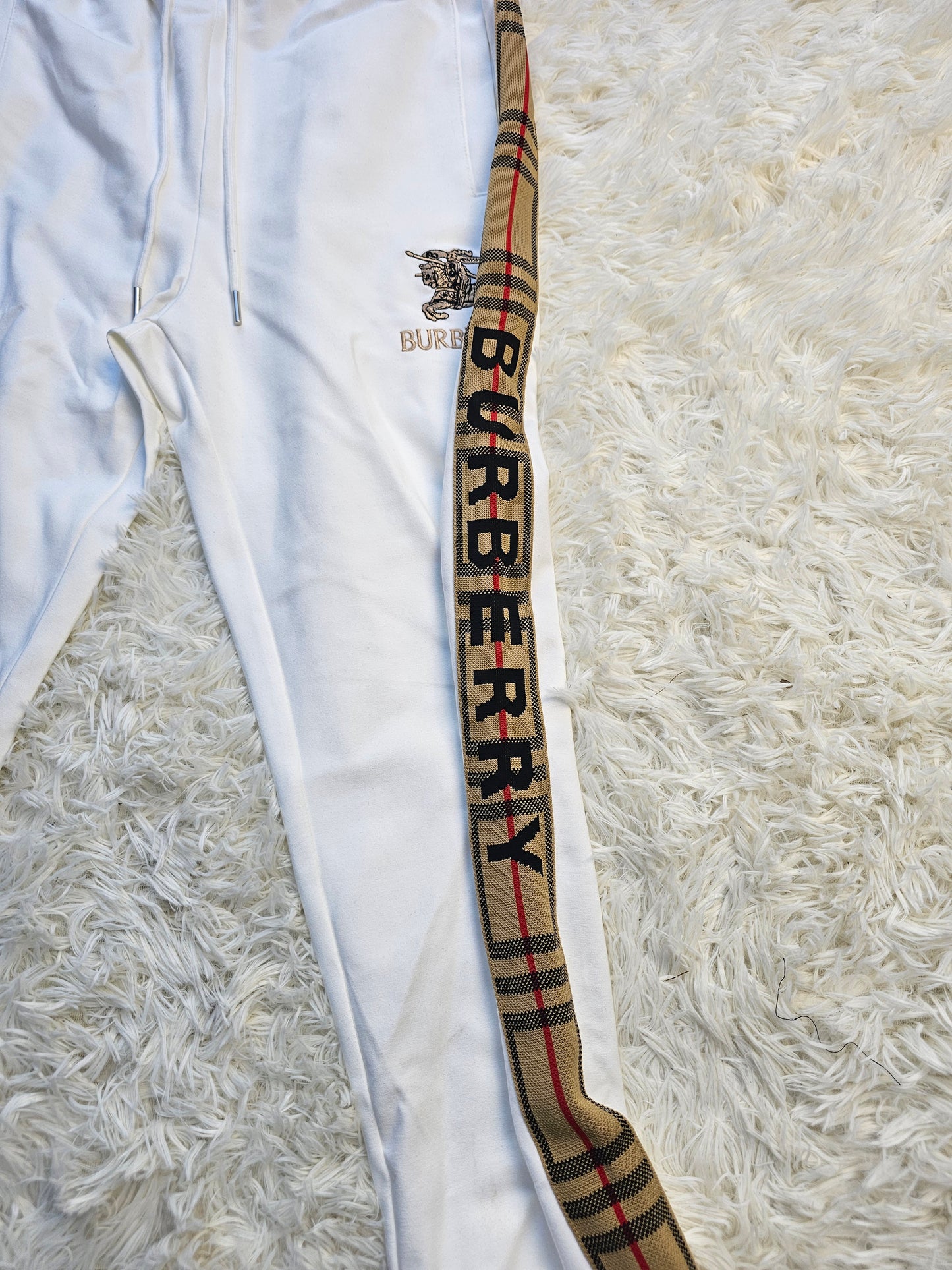 Burb White Logo Tracksuit