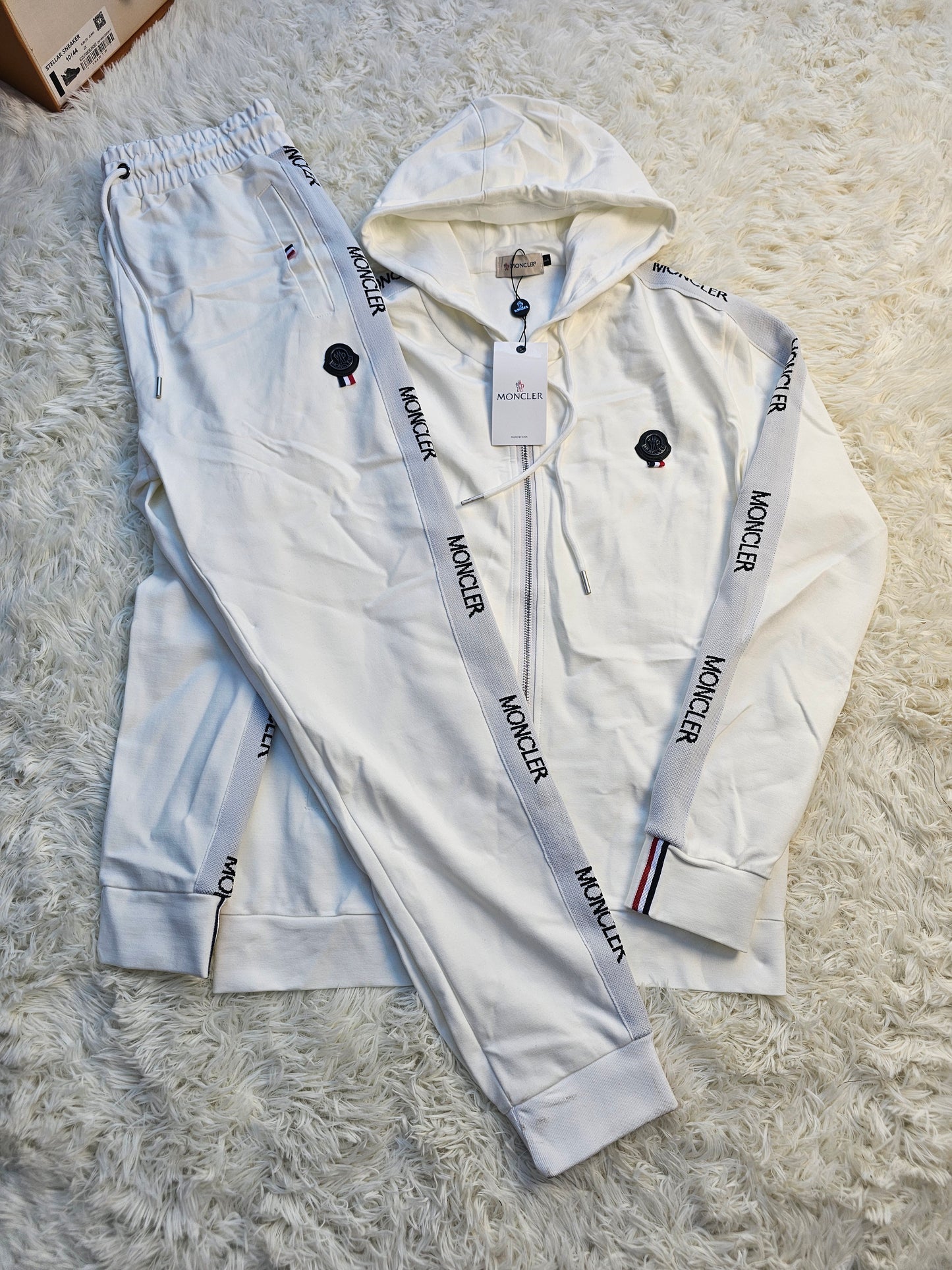 Mon White Logo Tracksuit