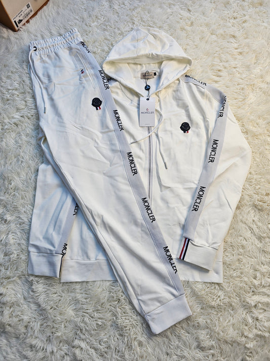 Mon White Logo Tracksuit