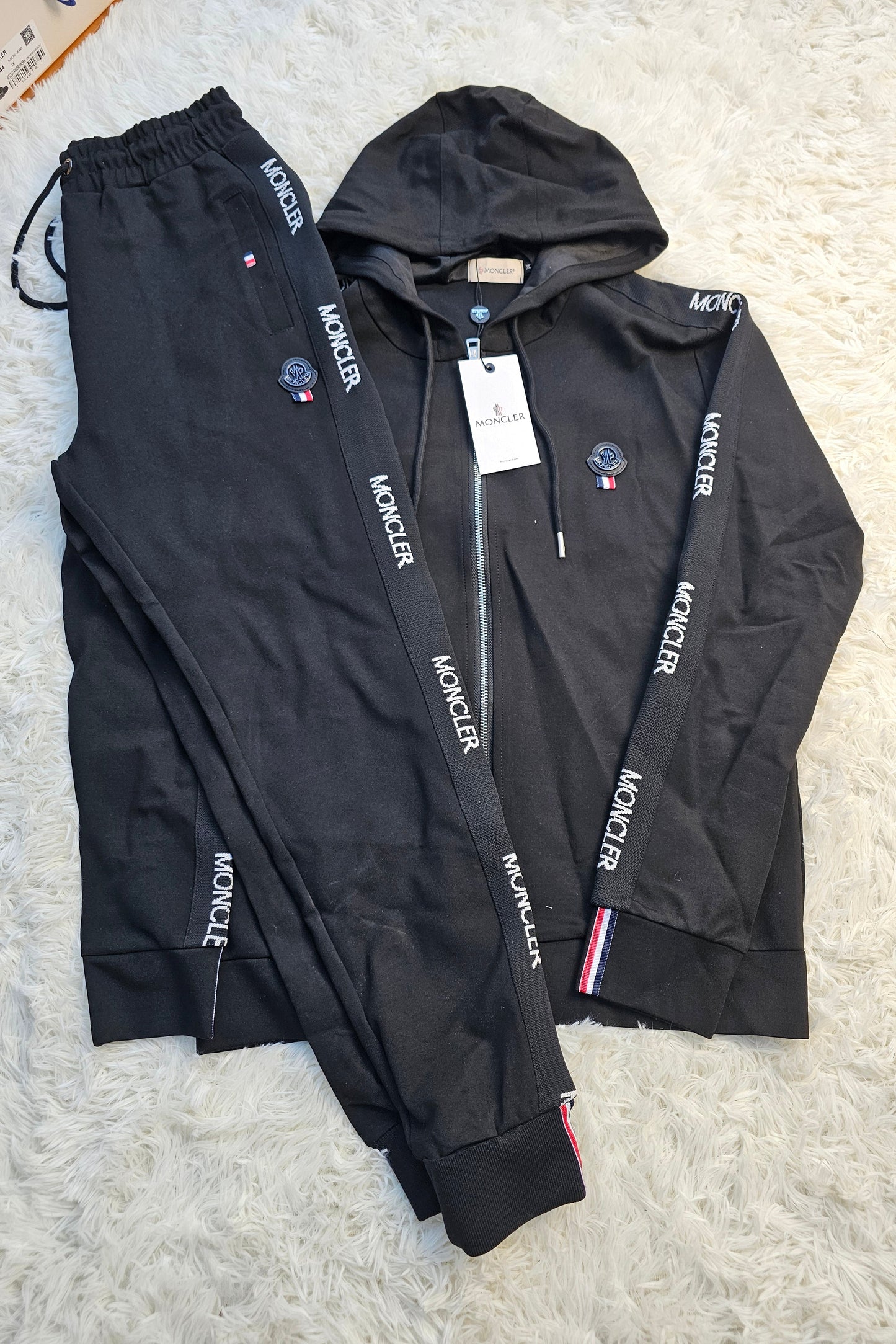 Mon Black Logo Tracksuit