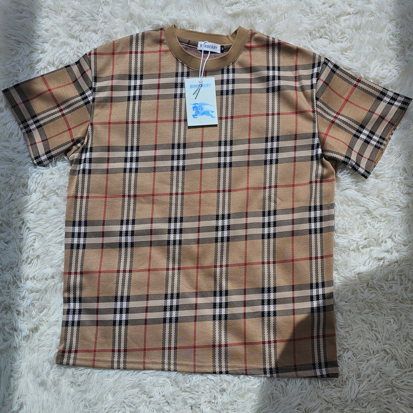 Burb Burgundy Plaid T-shirt