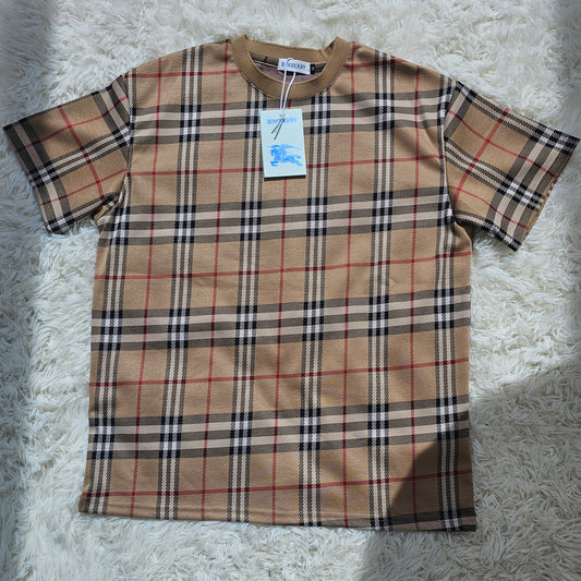 Burb Burgundy Plaid T-shirt