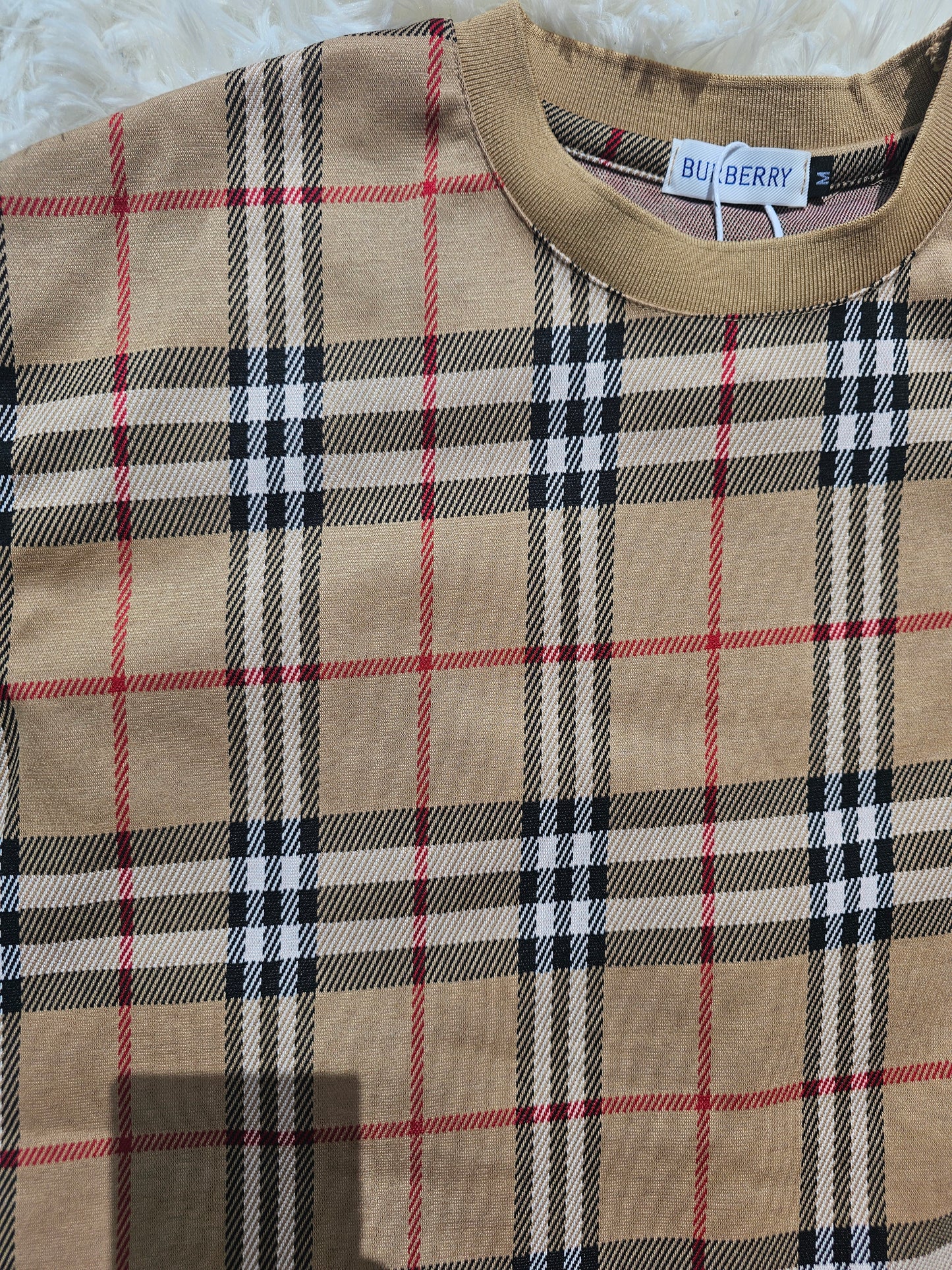 Burb Burgundy Plaid T-shirt