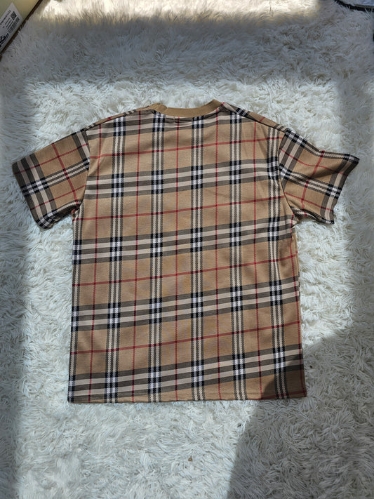 Burb Burgundy Plaid T-shirt