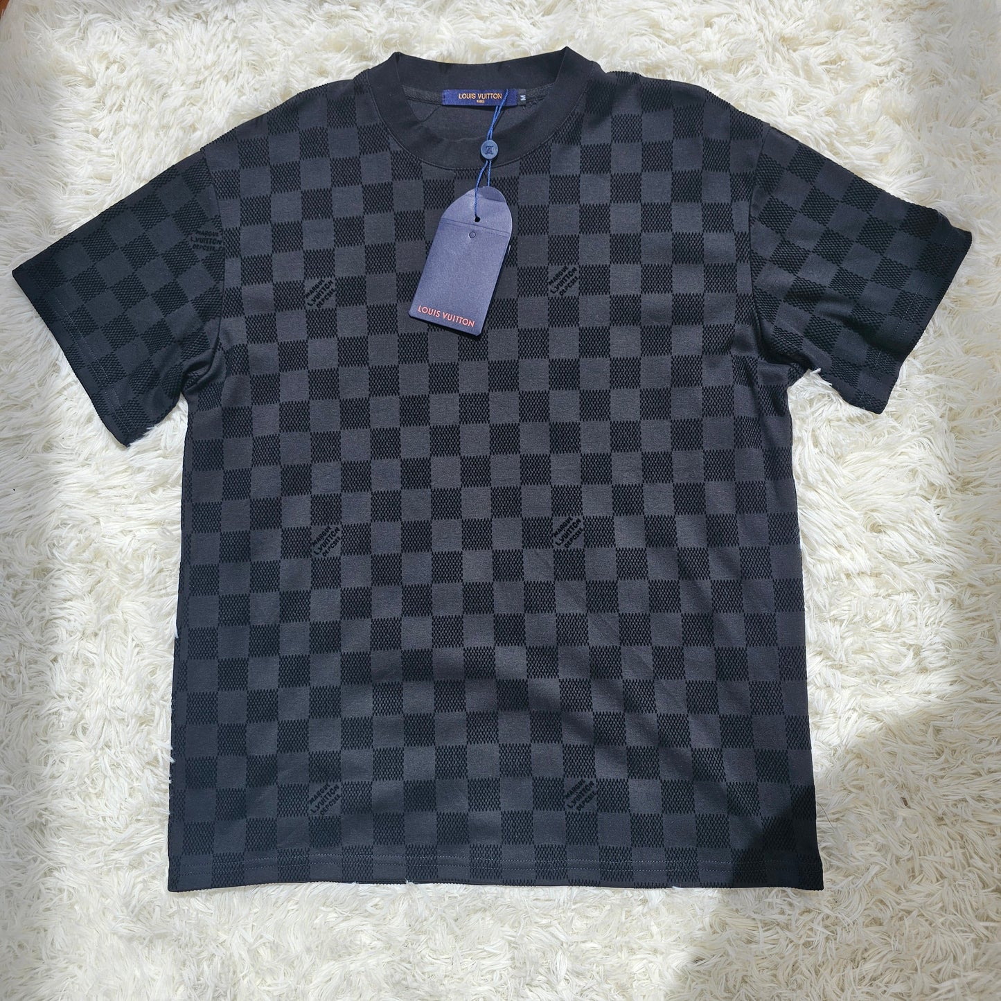 Loui Black Checkered T-Shirt