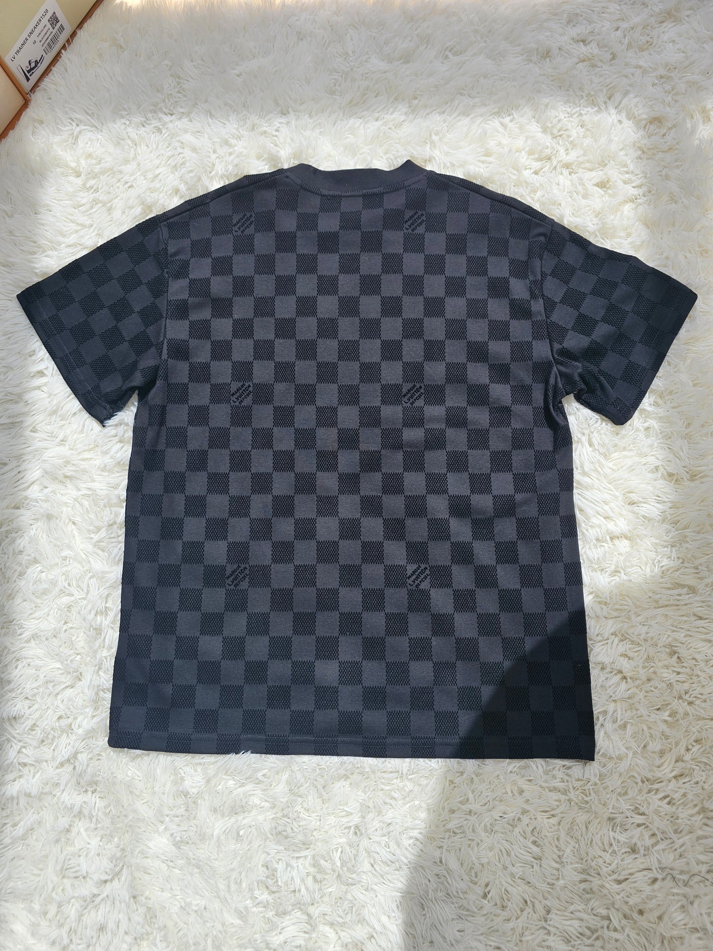 Loui Black Checkered T-Shirt