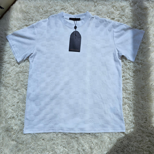 Loui White Checkered T-Shirt