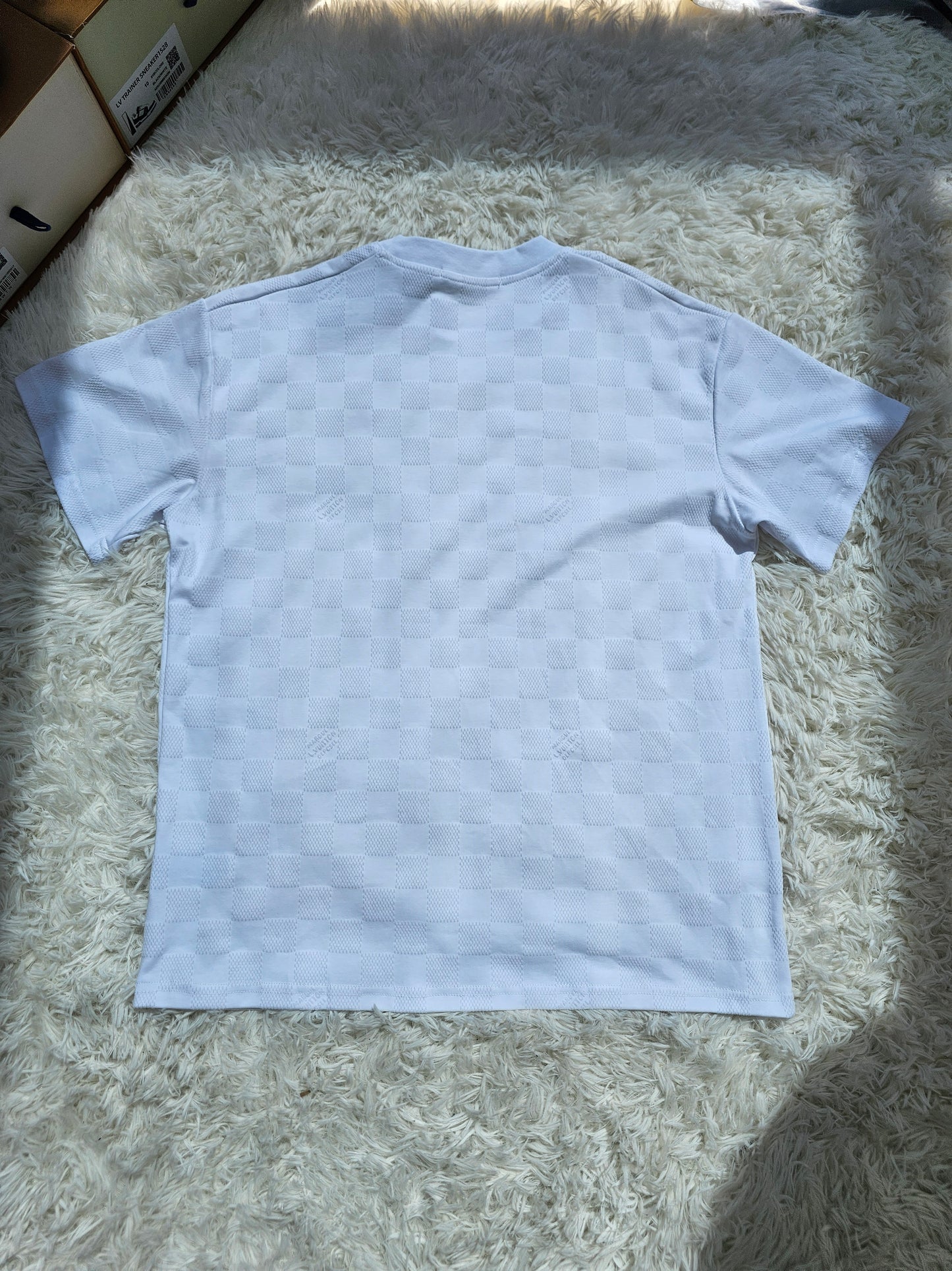 Loui White Checkered T-Shirt