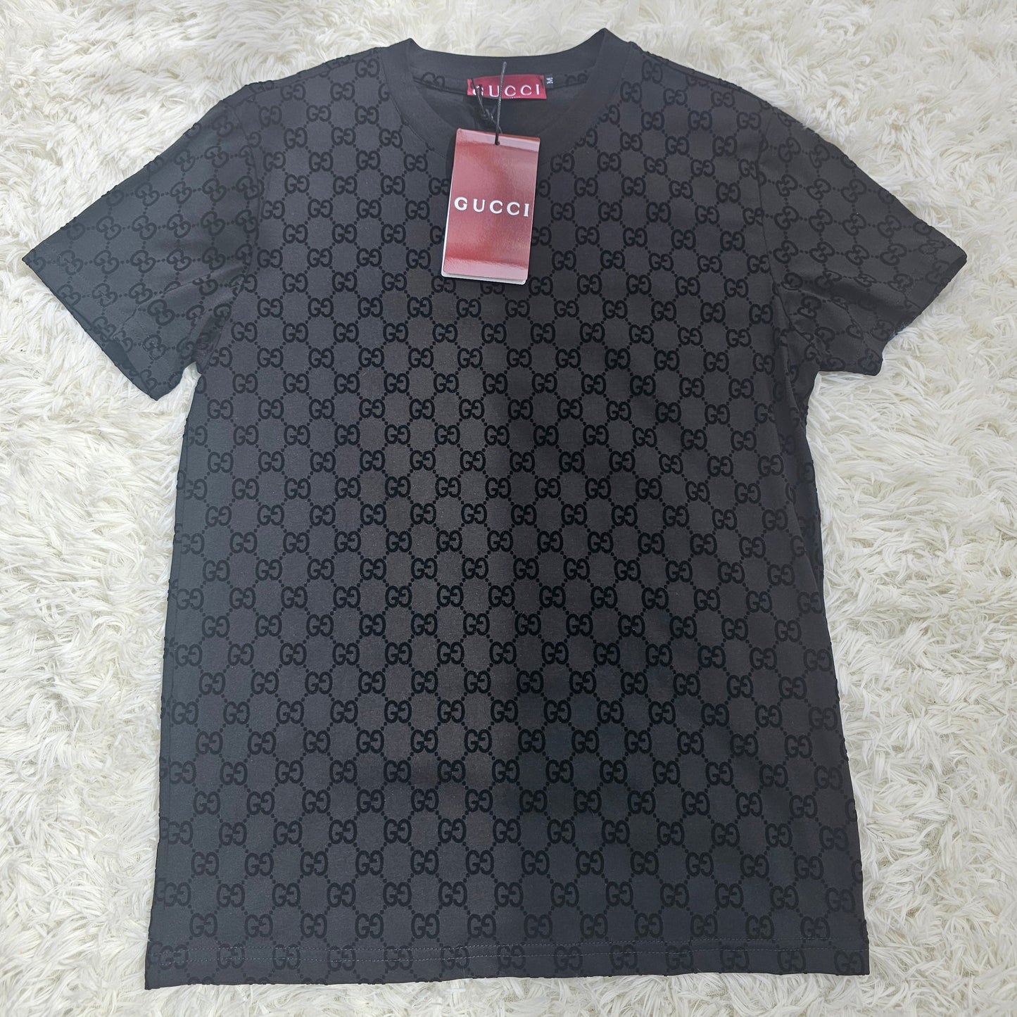 Guc Black Logo T-Shirt