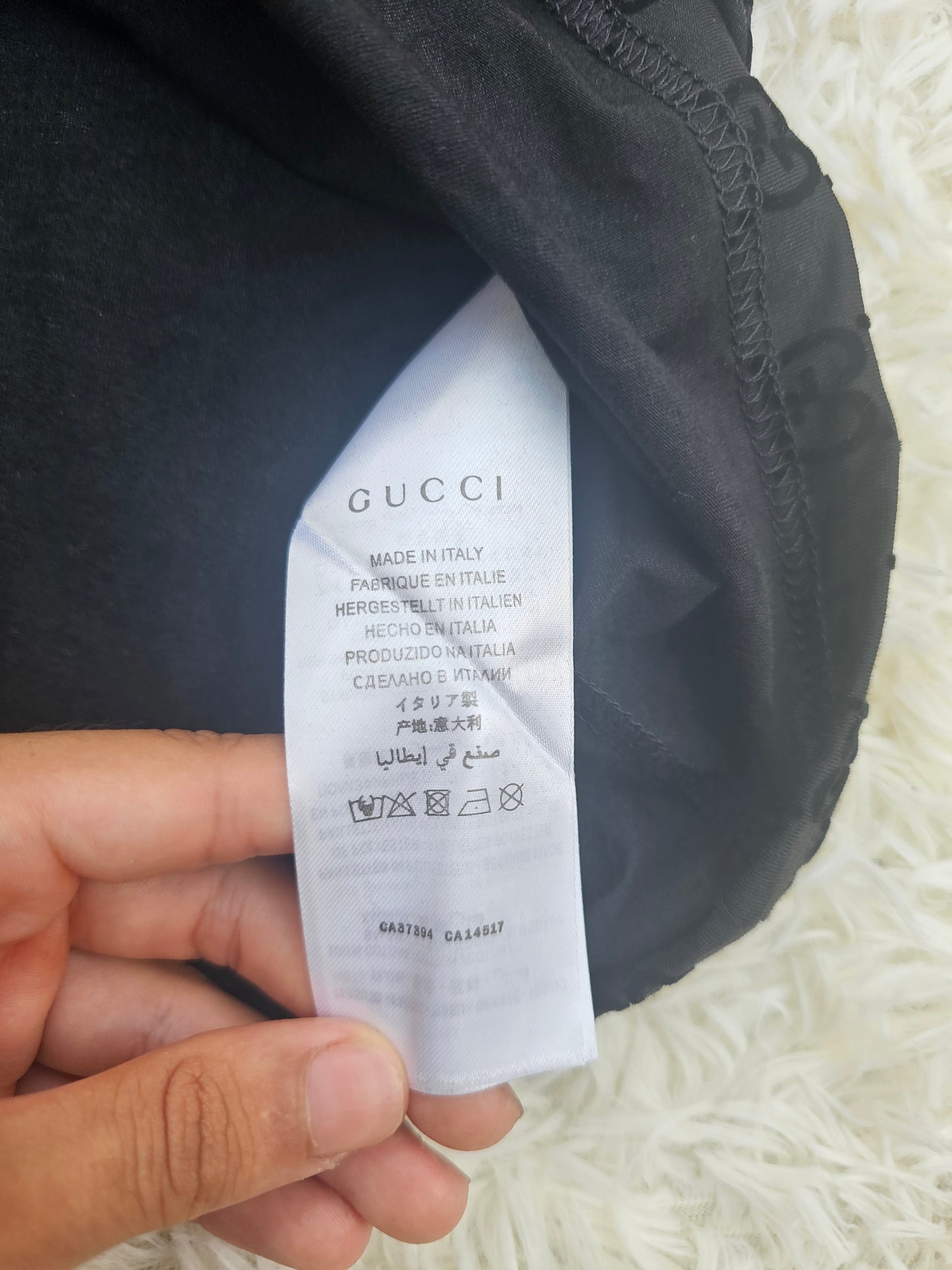 Guc Black Logo T-Shirt