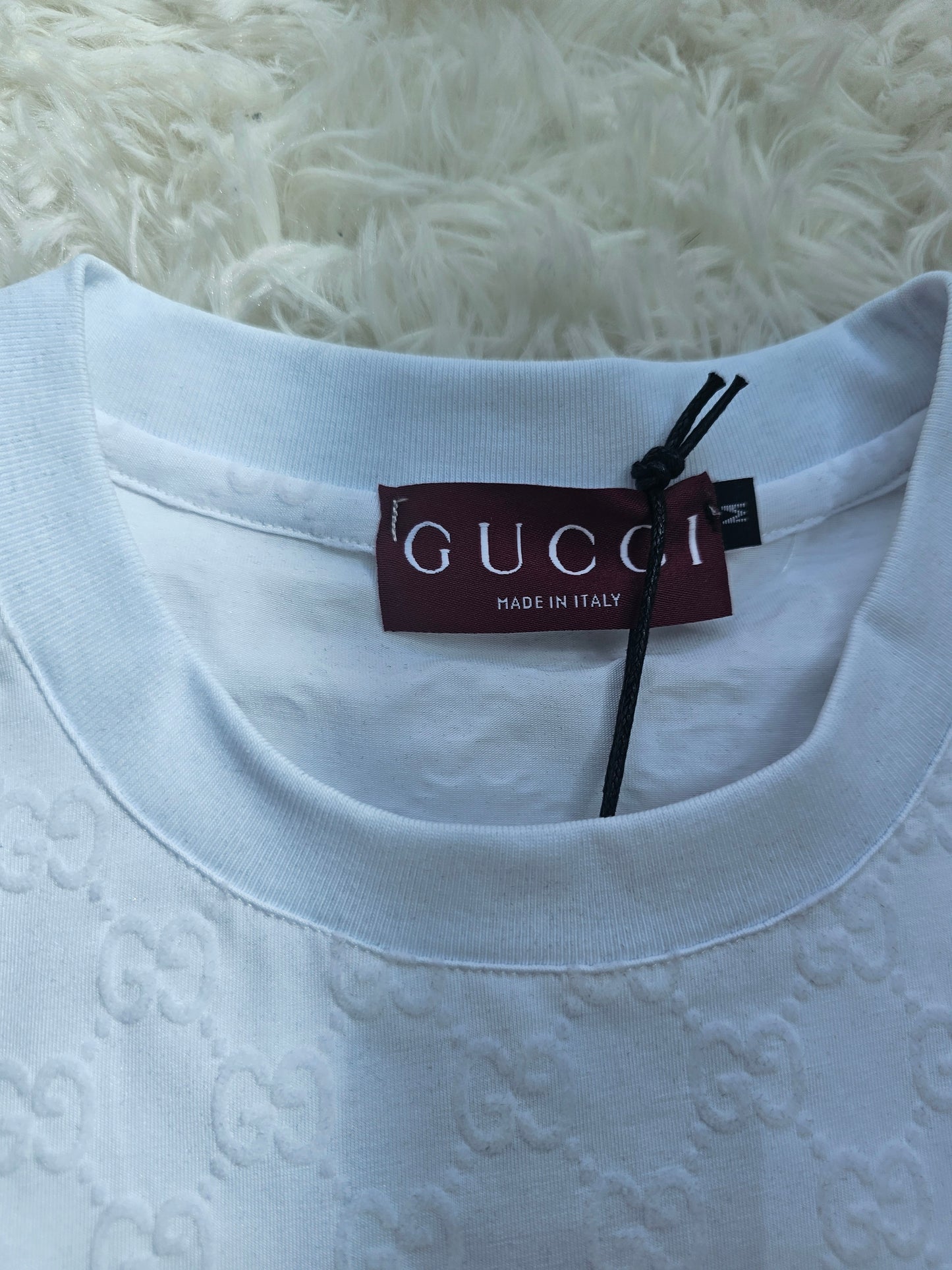 Guc White Logo T-Shirt