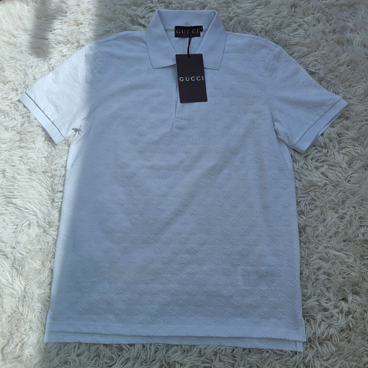Guc White Polo Shirt
