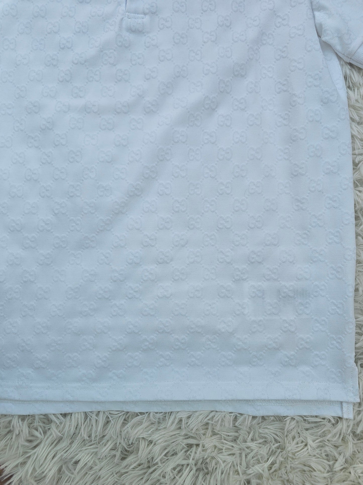 Guc White Polo Shirt